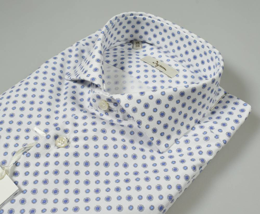 Ingram Camicia Slim Fit Ingram Cotone Con Fantasia Stampata