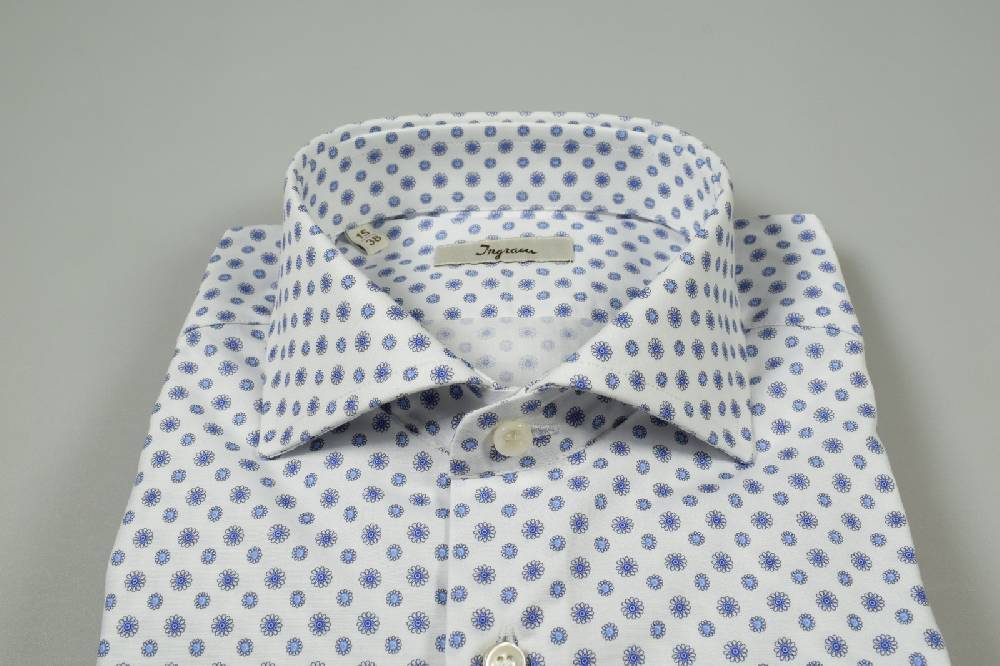 Ingram Camicia Slim Fit Ingram Cotone Con Fantasia Stampata