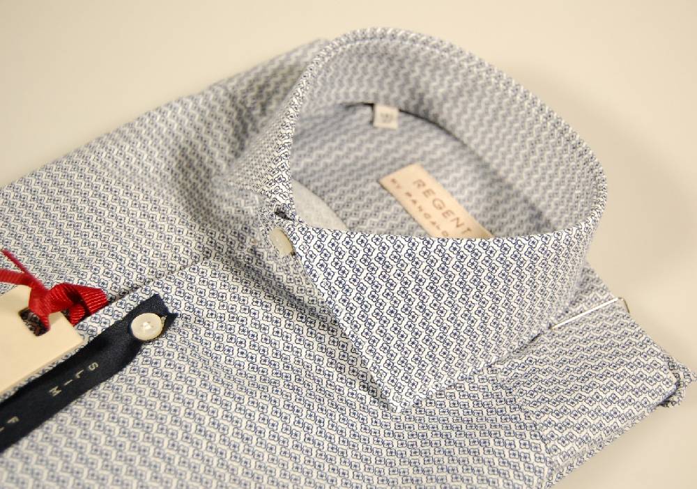 Regent By Pancaldi Camicia Slim Fit Pancaldi Cotone Elasticizzato