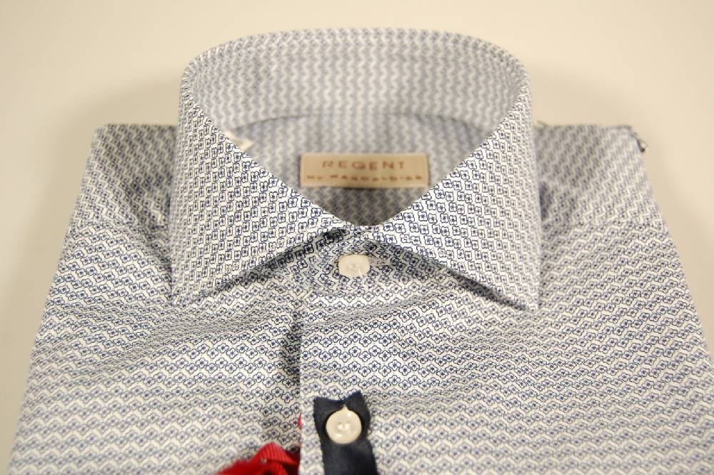 Regent By Pancaldi Camicia Slim Fit Pancaldi Cotone Elasticizzato
