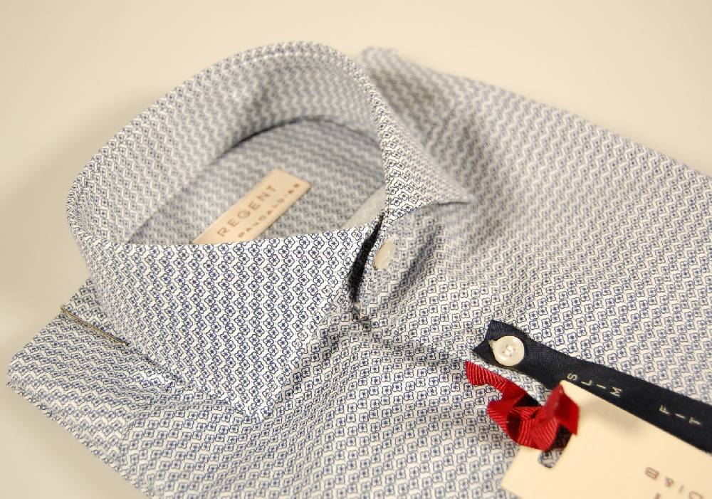 Regent by Pancaldi Camicia slim fit pancaldi cotone elasticizzato