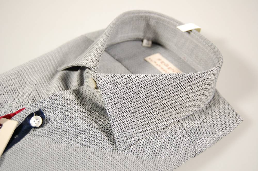 Regent By Pancaldi Camicia Slim Fit Pancaldi Cotone Micro Fantasia Due Colori