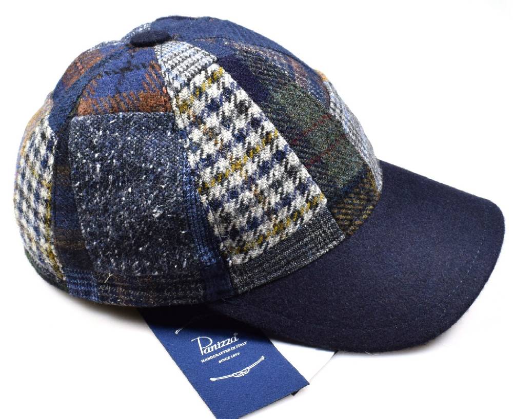 Panizza Cappello Baseball Panizza Patchwork Multicolor Con Paraorecchie