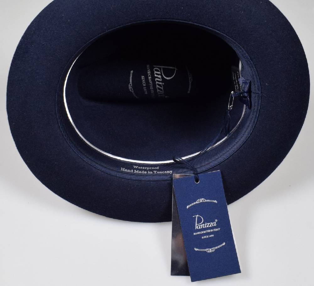Panizza Cappello Classico In Feltro Panizza Nero Waterproof