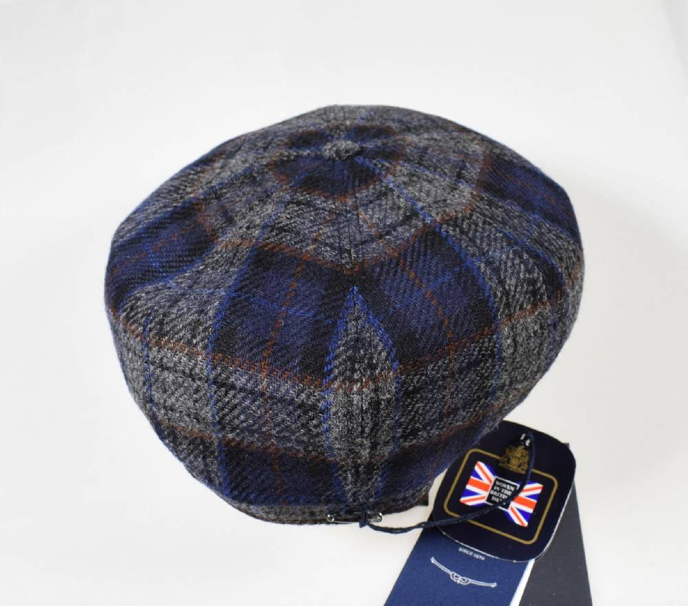Panizza Cappello Panizza Fantasia British Blu A Quadri Peaky Blinders