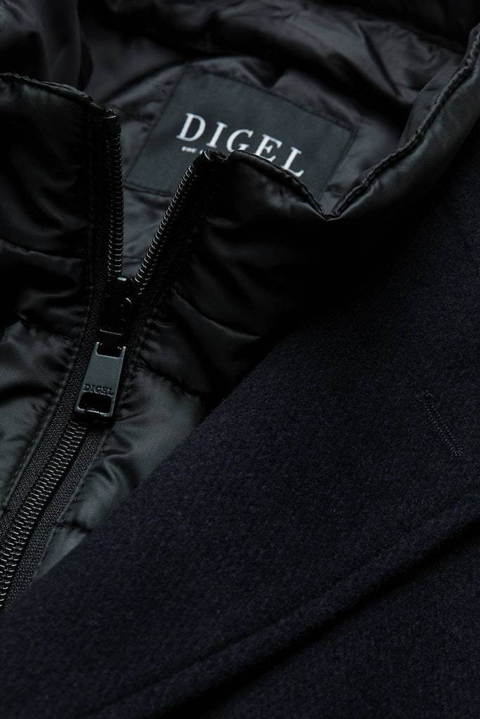 Digel Cappotto Blu Digel Con Pettorina Antivento Staccabile