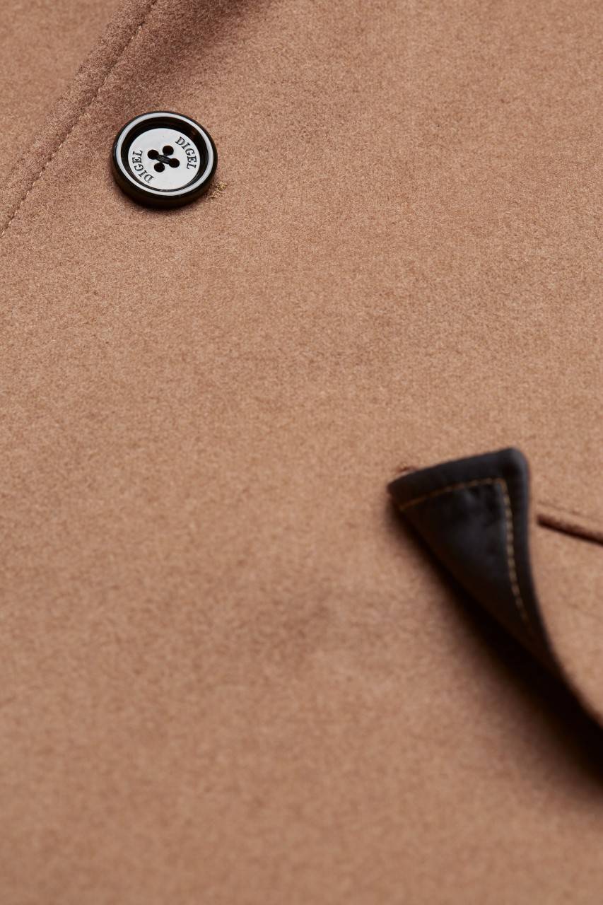 Digel Cappotto Cammello Digel Con Pettorina Antivento Staccabile