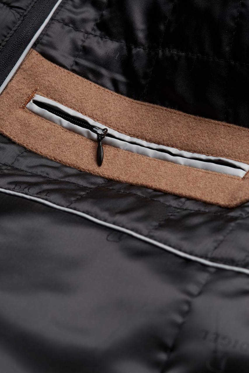 Digel Cappotto Cammello Digel Con Pettorina Antivento Staccabile