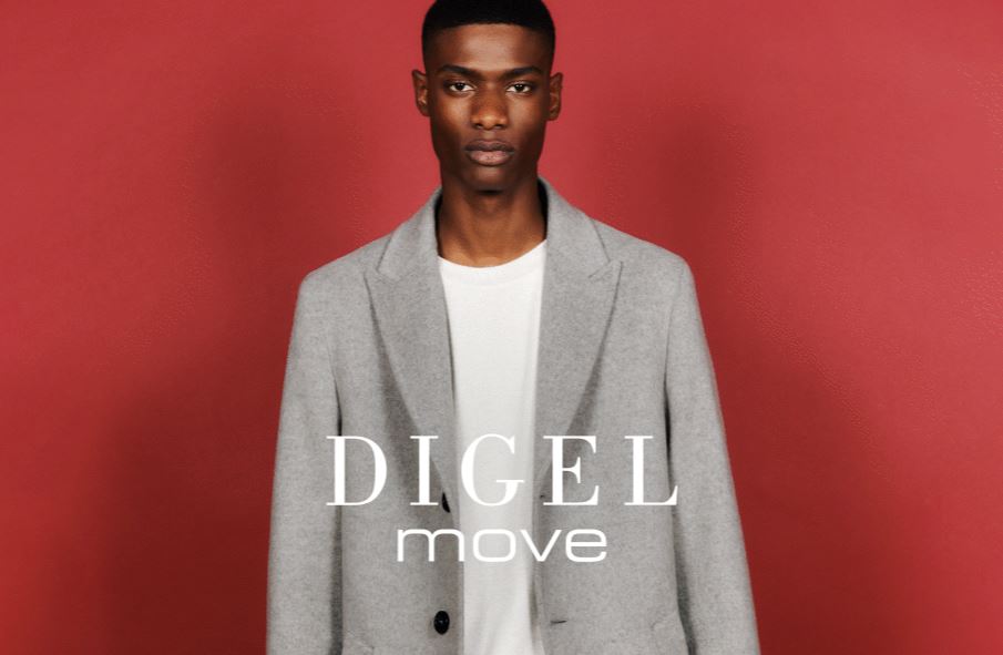 Digel Cappotto Digel Grigio Chiaro Slim Fit In Misto Cashmere