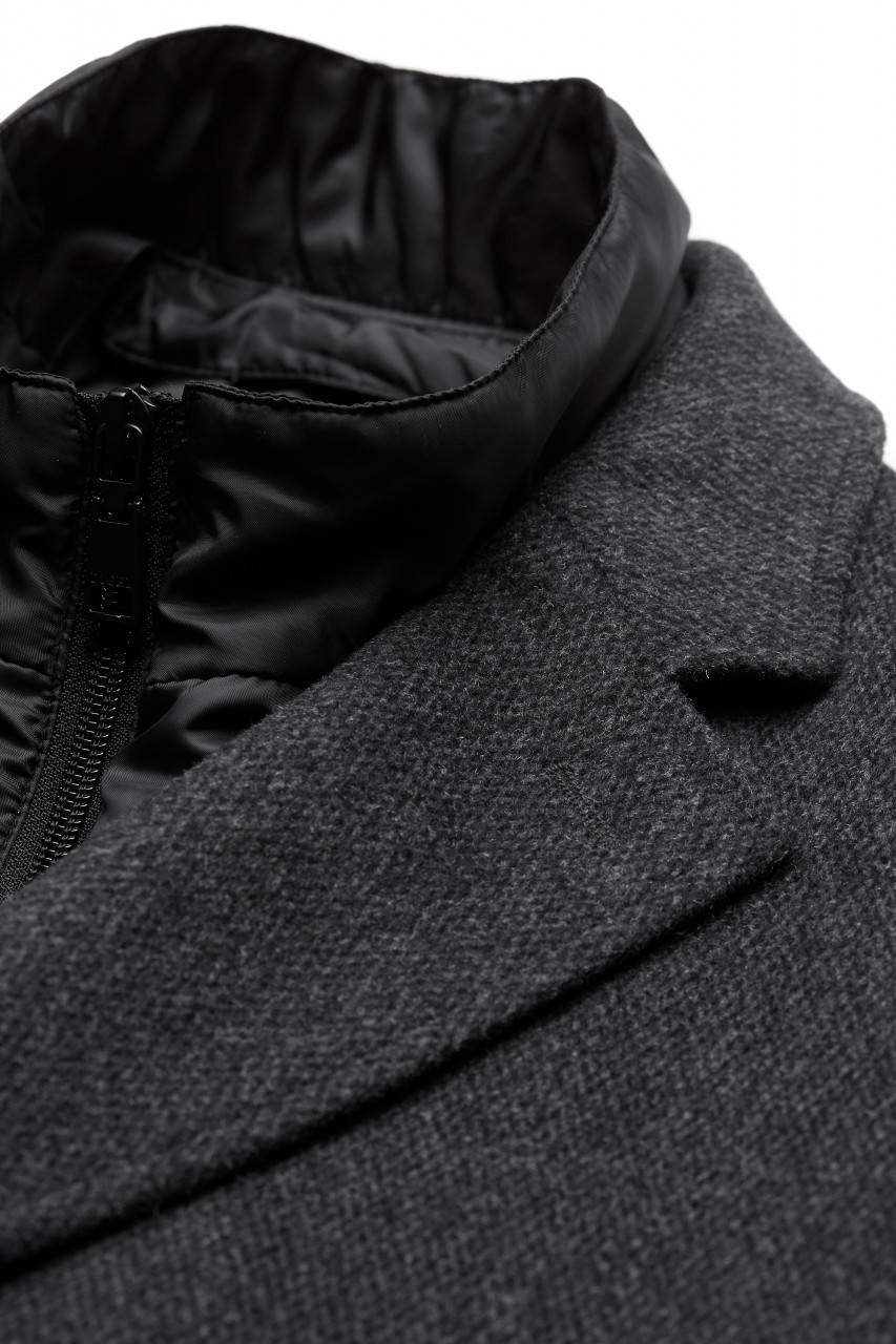 Digel Cappotto Grigio Scuro Digel Con Pettorina Antivento Staccabile