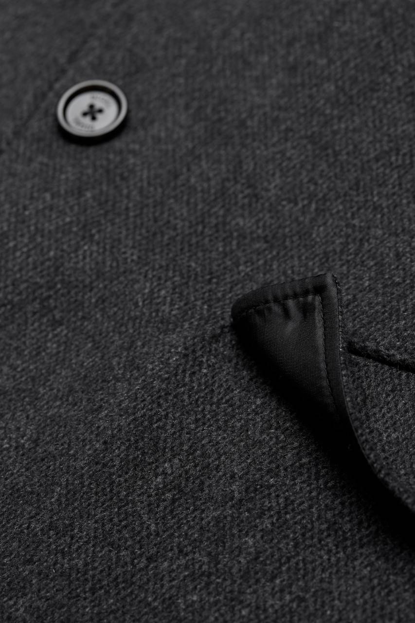 Digel Cappotto Grigio Scuro Digel Con Pettorina Antivento Staccabile