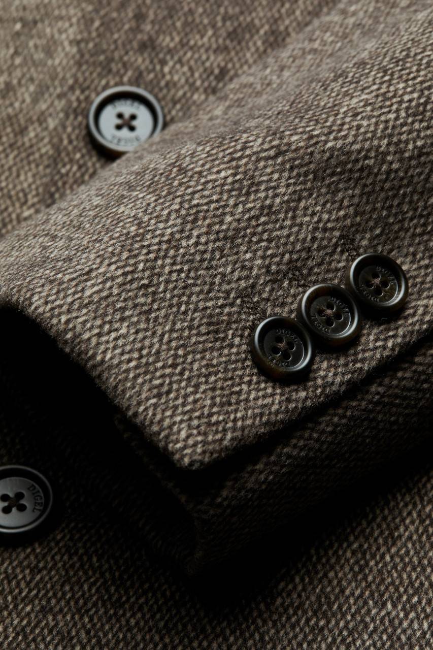 Digel Cappotto Marrone Digel Con Pettorina Antivento Staccabile