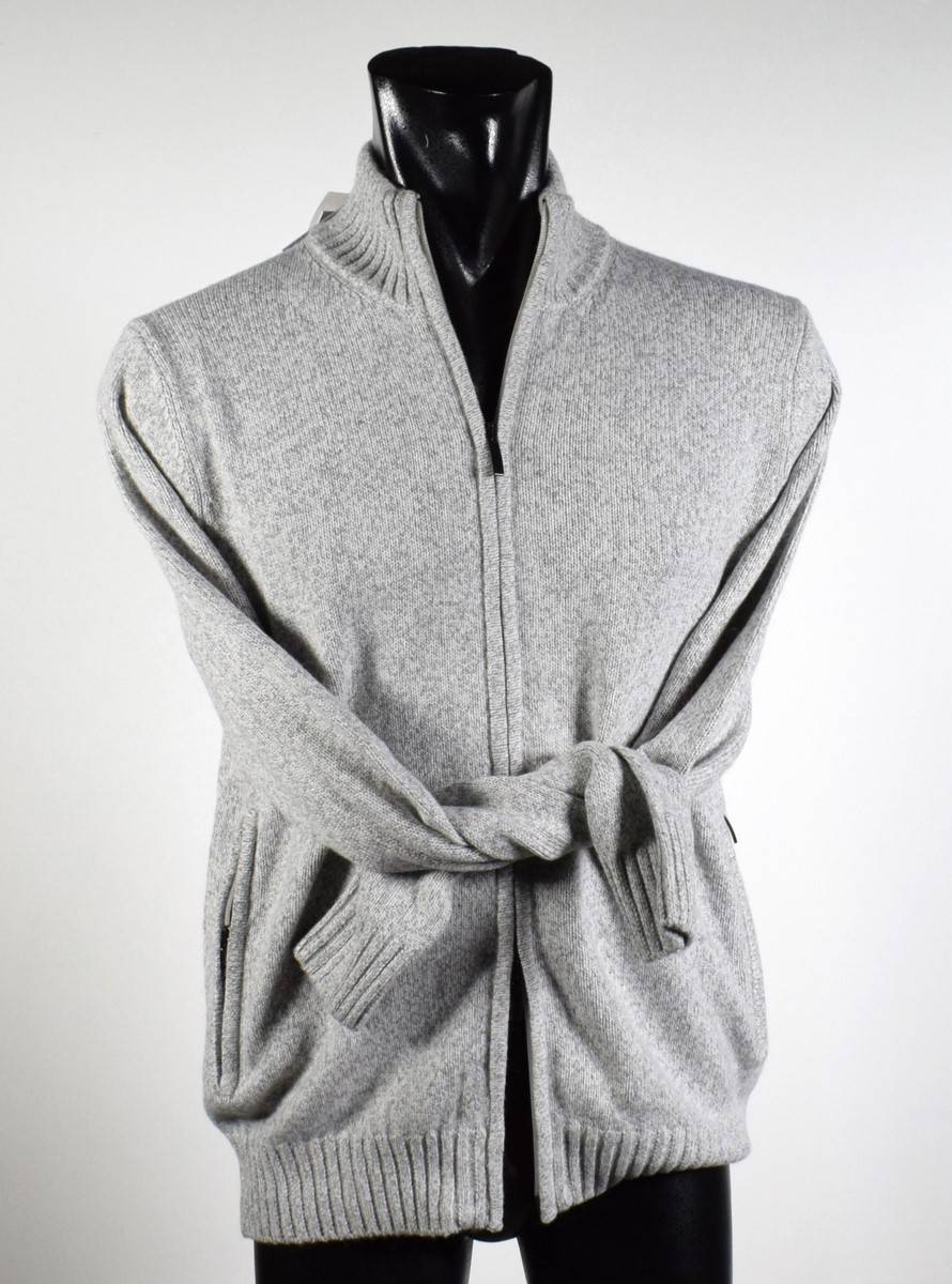 Cavalieri Milano Cardigan Giacca Con Zip Misto Cashmere Cavalieri Milano