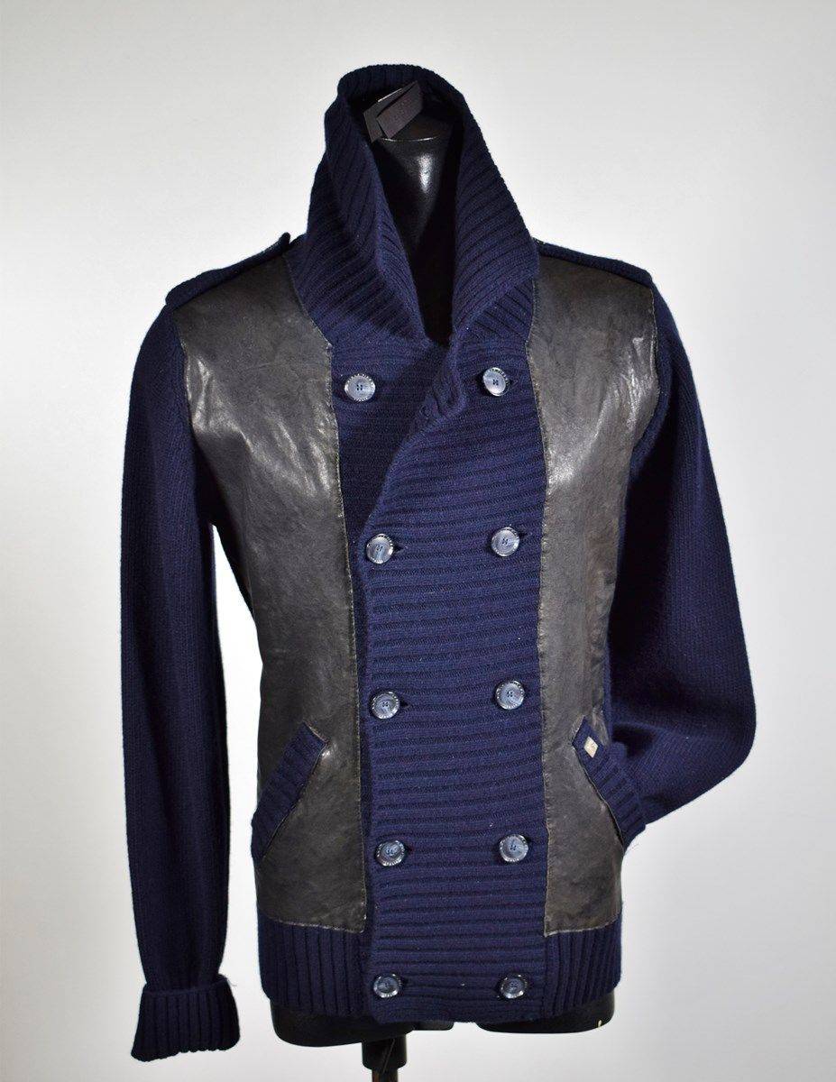 Daniele Fiesoli Cardigan giacca doppio petto slim fit daniele fiesoli blu