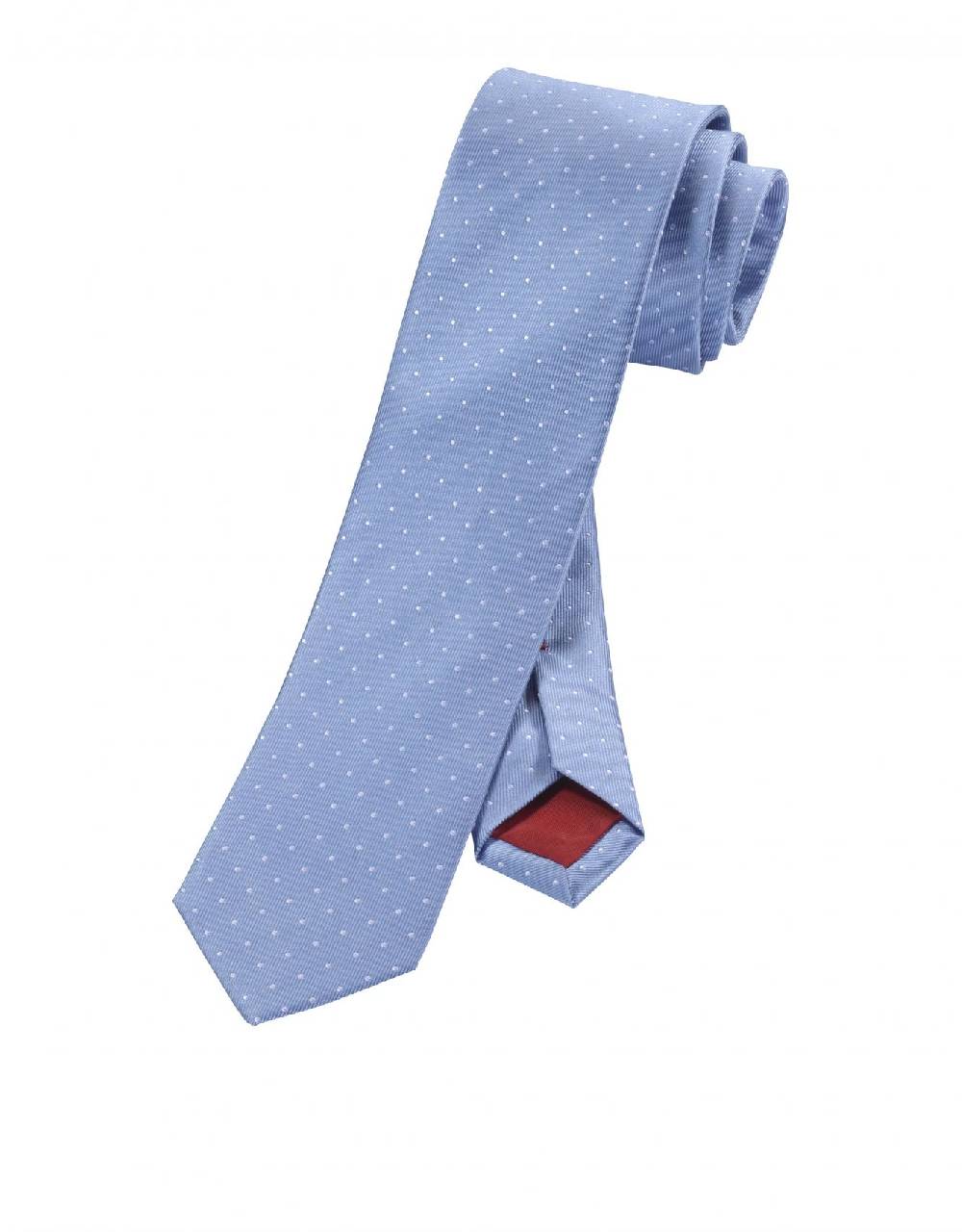 Olymp Cravatta A Pois Slim In Seta Pura Olymp In Otto Colori