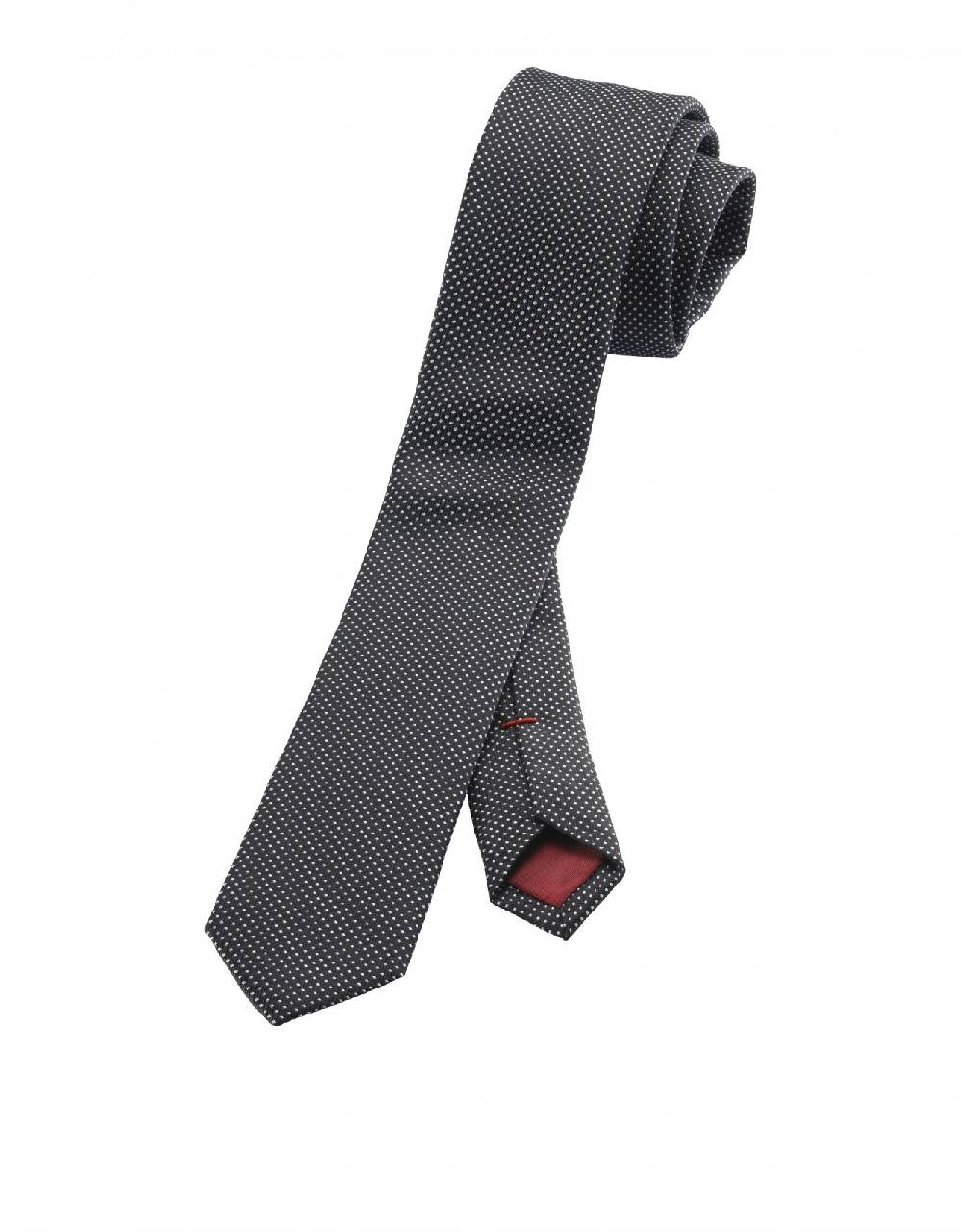 Olymp Cravatta Moda Olymp Super Slim In Seta Micro Disegno In Sei Colori