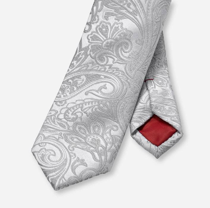 Olymp Cravatta Olymp Con Fazzoletto Da Giacca In Seta Damascata