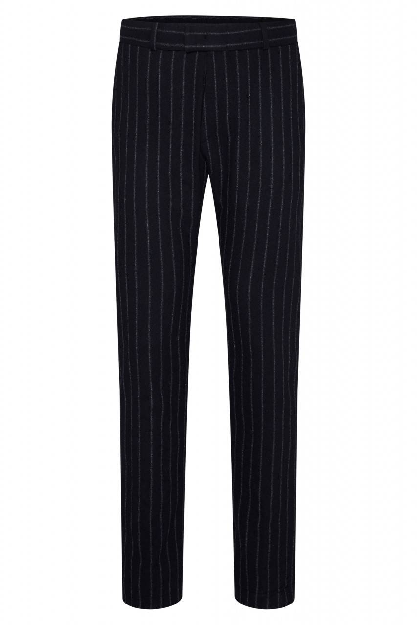 Digel Abito Blu Gessato Digel Sfoderato Slim Fit