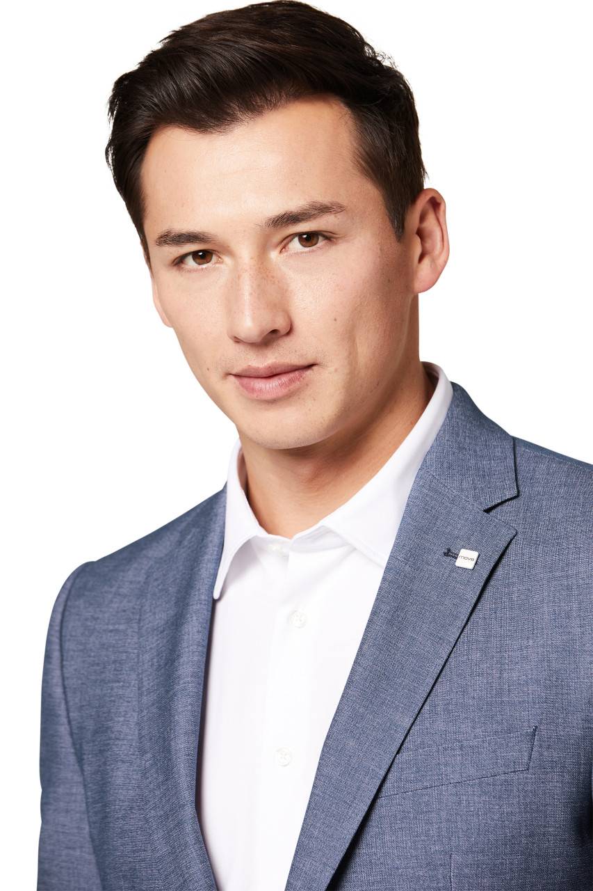 Digel Abito Digel Blu Medio Slim Fit Hyperstretch