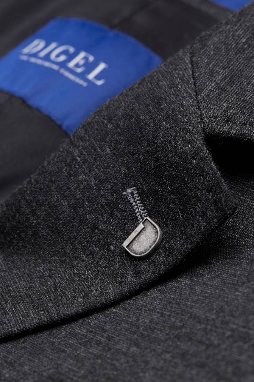 Digel Abito Grigio In Jersey Digel Modern Fit