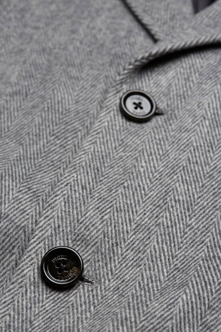 Digel Cappotto Spigato Grigio Chiaro Digel