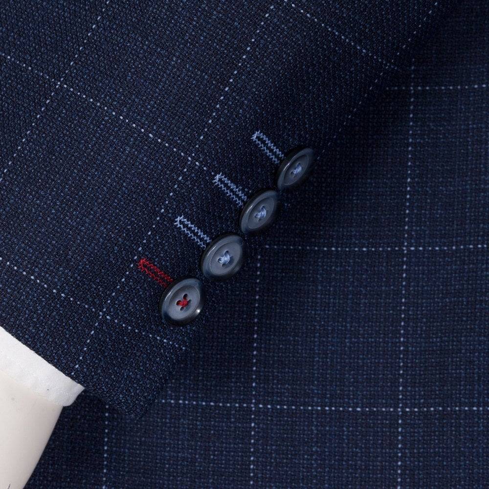 Digel Giacca Blu A Quadri Digel Drop Quattro Corto