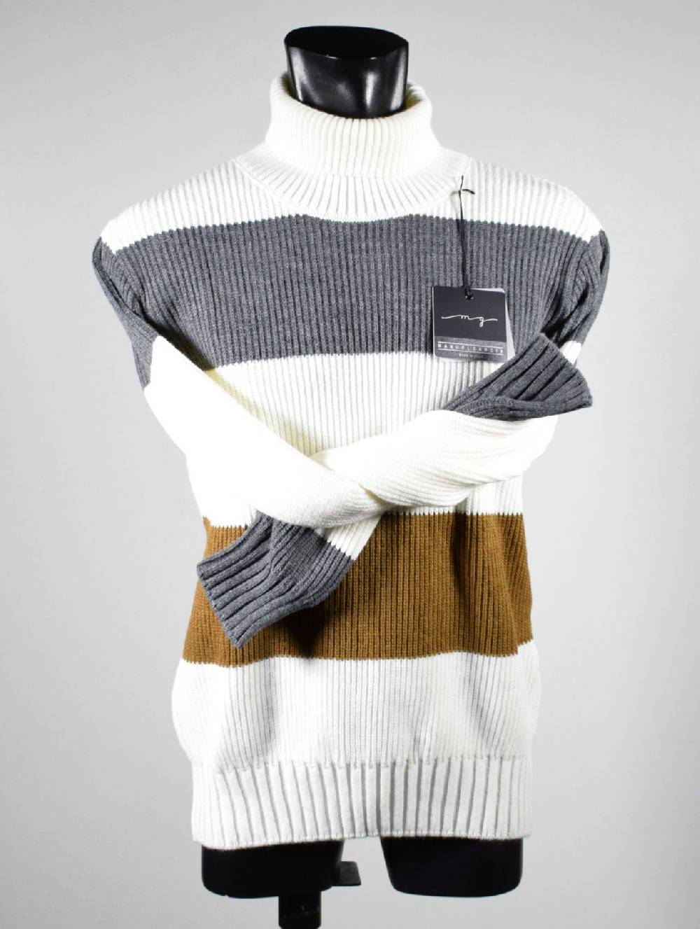 Manuel Garcia Dolcevita A Righe Manuel Garcia In Misto Lana