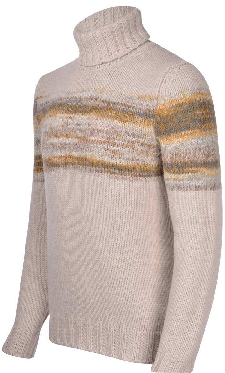 Gran Sasso Dolcevita Gran Sasso Beige In Lana E Alpaca