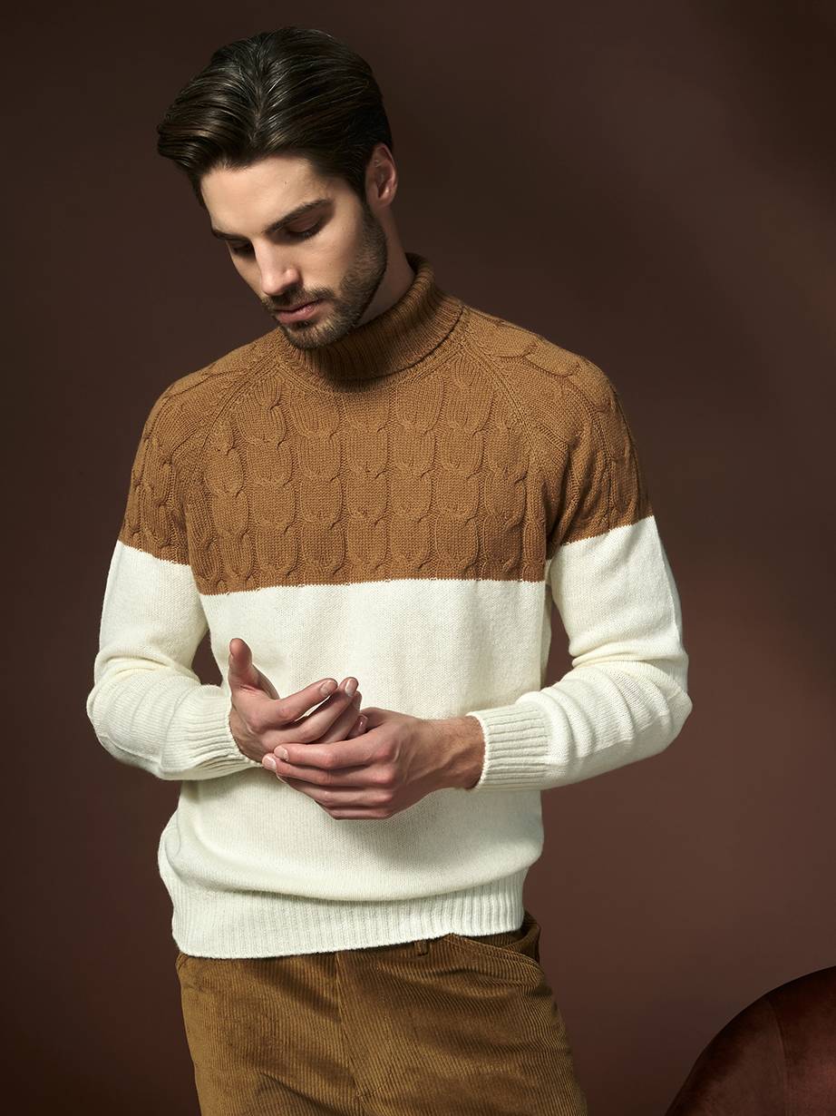 Gran Sasso Dolcevita Gran Sasso In Air Wool Bicolore