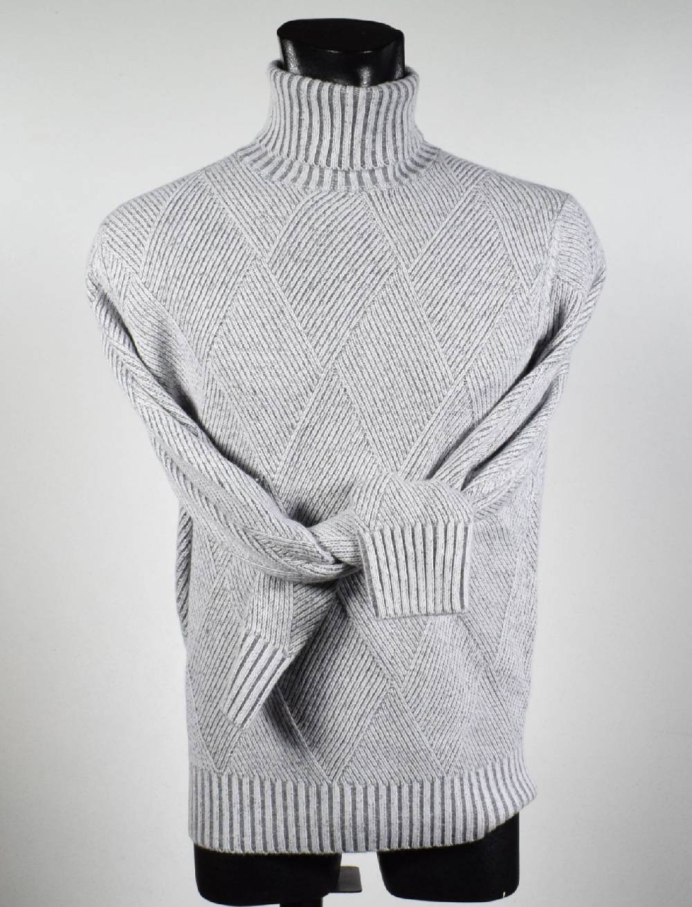 Cavalieri Milano Dolcevita Intarsio Vanisè Cavalieri Lana Cashmere