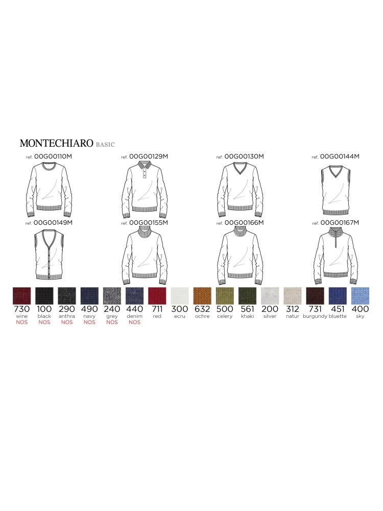 Montechiaro Dolcevita Montechiaro In Misto Lana Pettinata Modern Fit