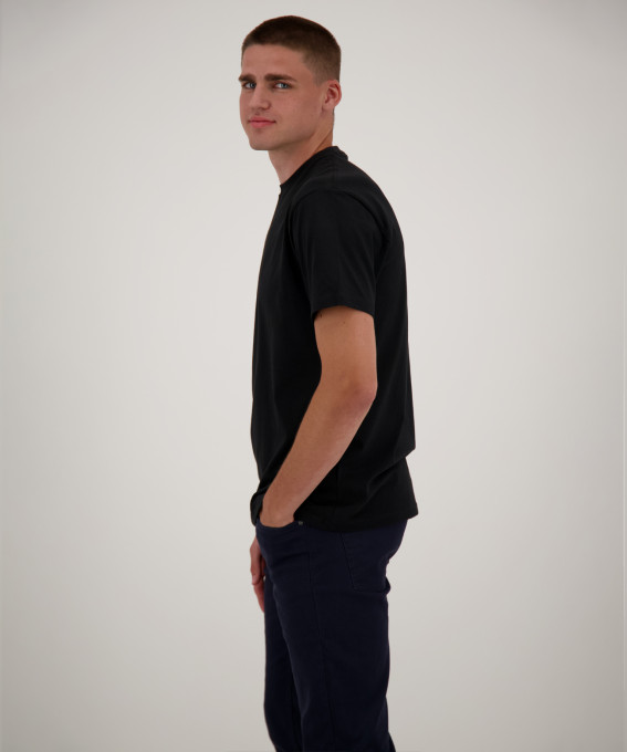 Ragman Due T-shirt Nere Ragman In Puro Cotone Jersey