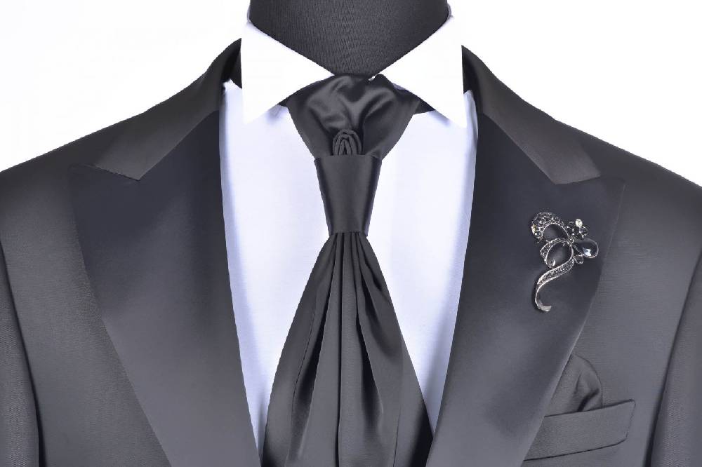 Baggi Frac Elegante Baggi Cerimonia Slim Fit Con Petto A Lancia