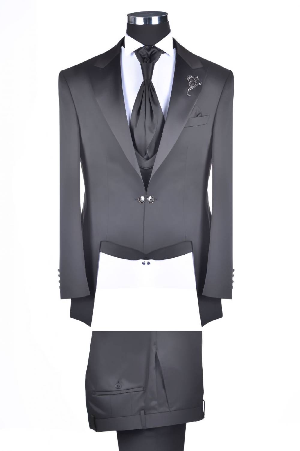 Baggi Frac elegante baggi cerimonia slim fit con petto a lancia