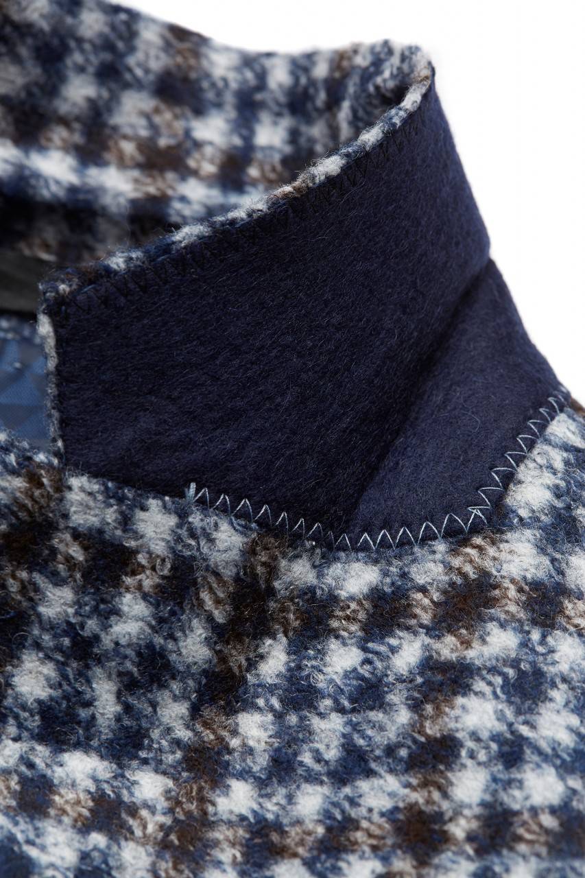 Digel Giacca Blazer A Quadretti Modern Fit Digel Sfoderata In Jersey