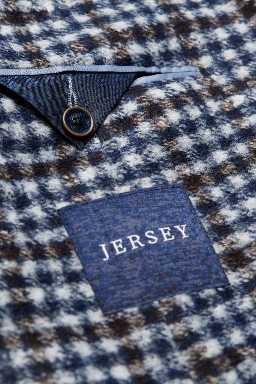 Digel Giacca Blazer A Quadretti Modern Fit Digel Sfoderata In Jersey