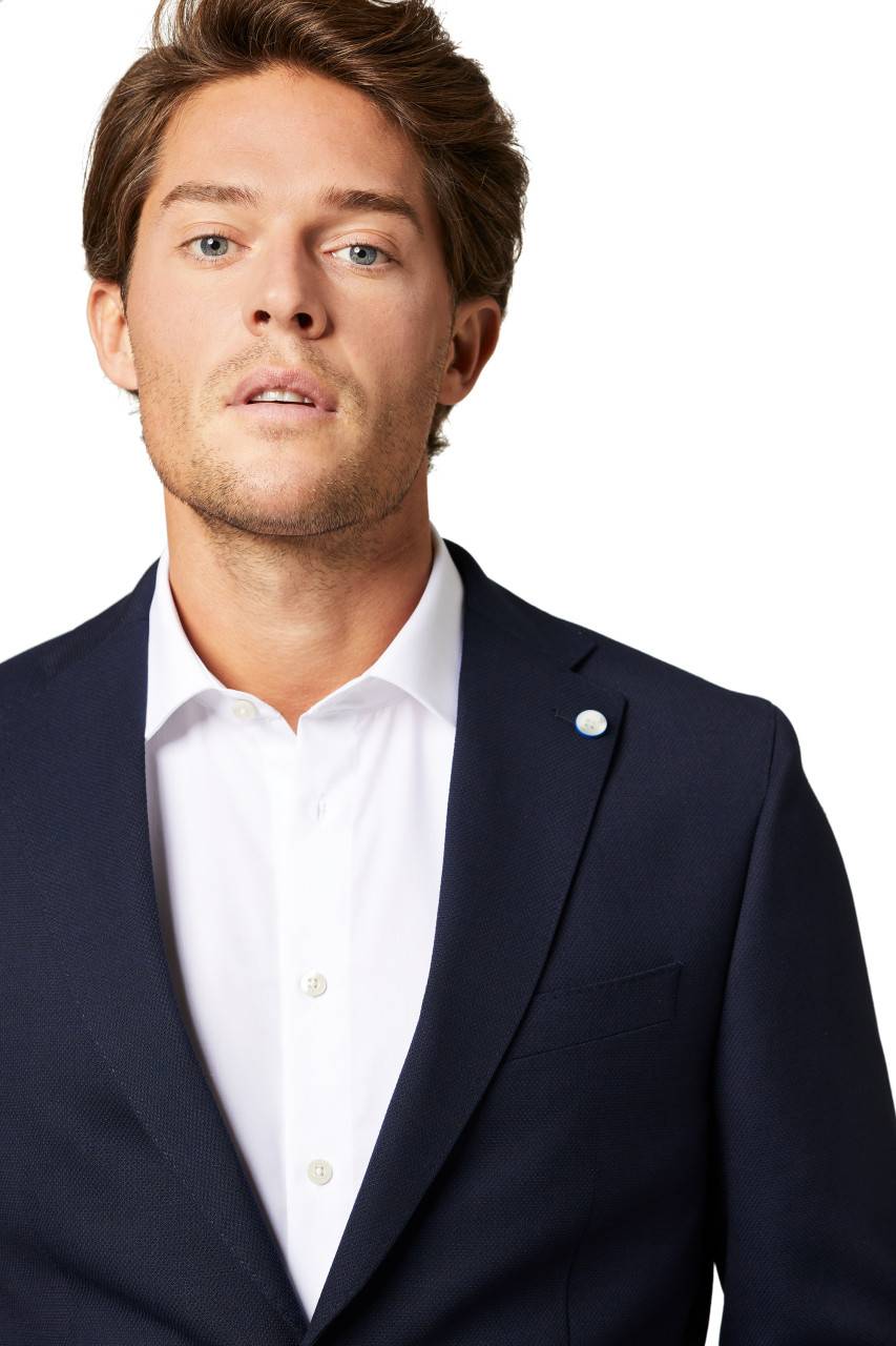 Digel Giacca Blazer Blu Digel Sfoderato Drop Quattro Corto