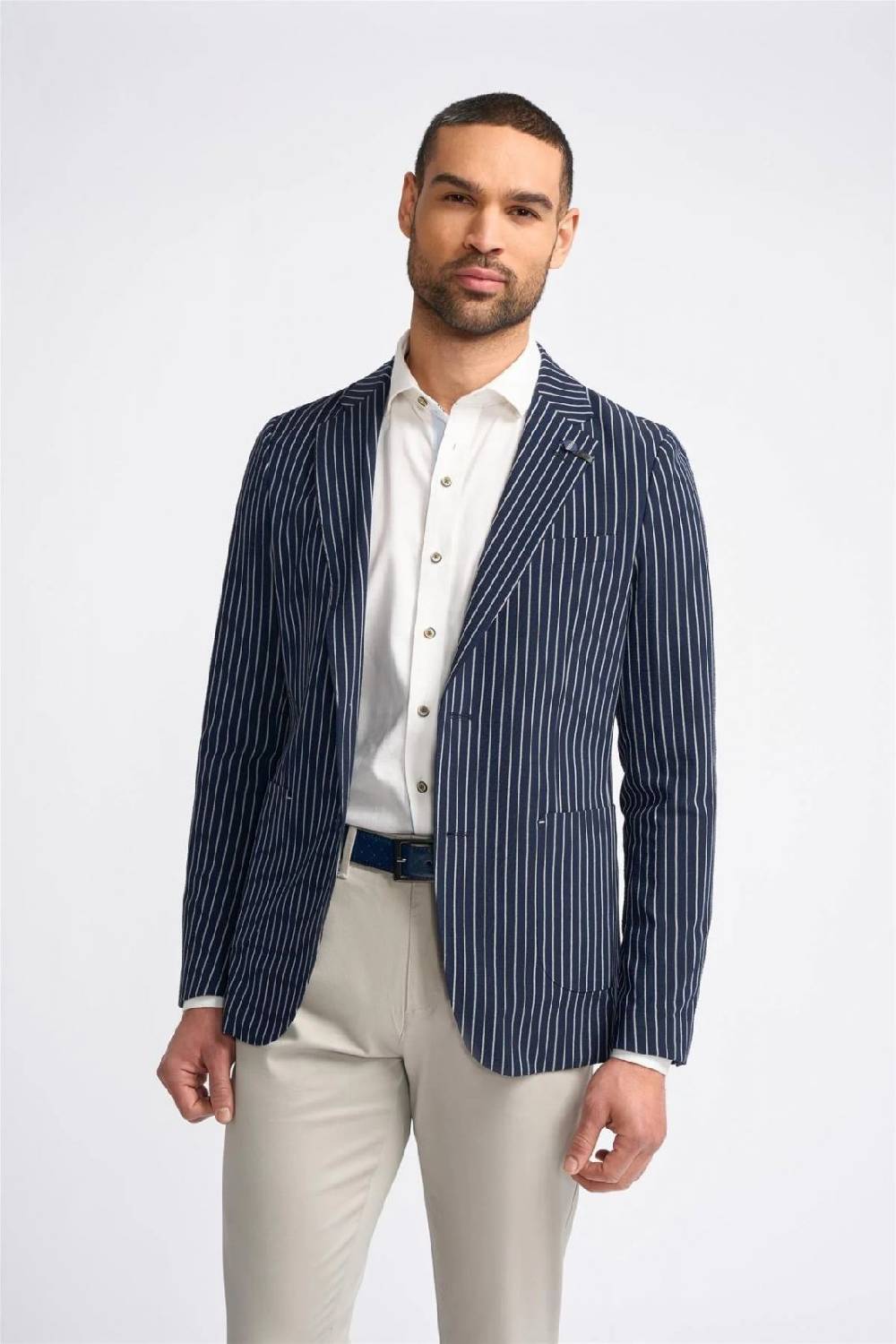 House of Cavani Giacca blazer blu gessata cavani slim fit House of Cavani Giacca blazer blu gessata cavani slim fit