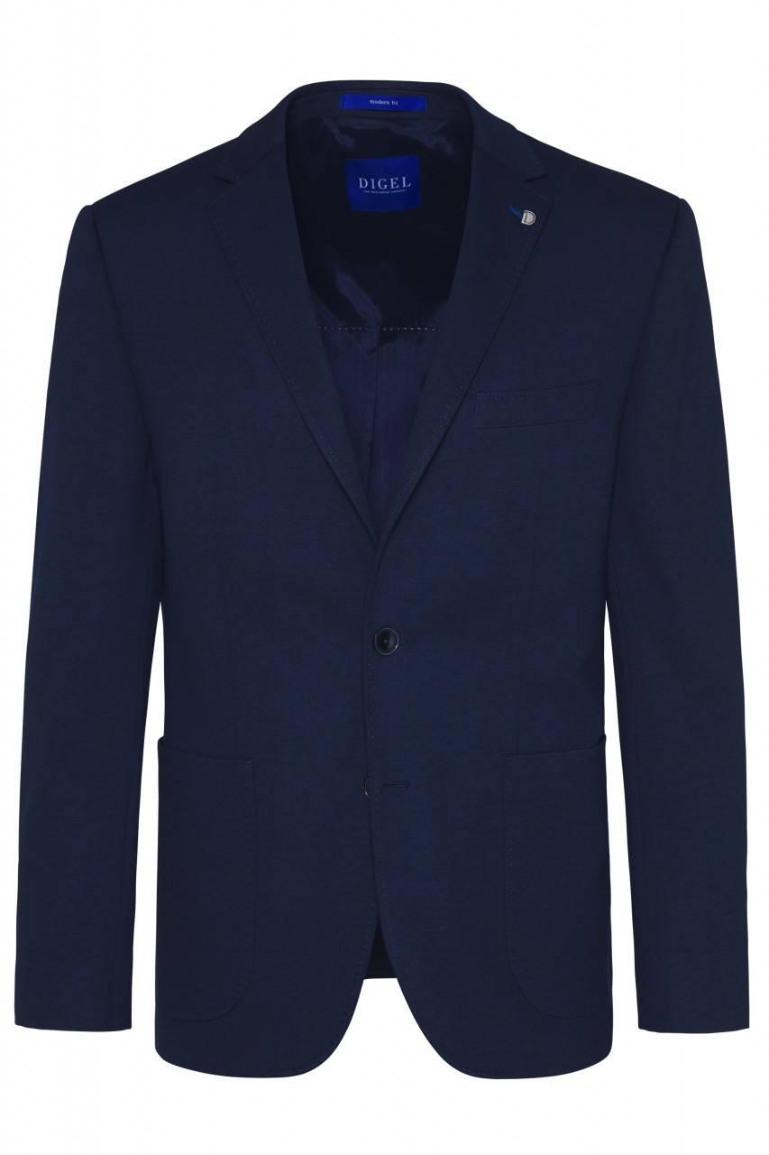 Digel Giacca blazer digel blu sfoderata in jersey modern fit
