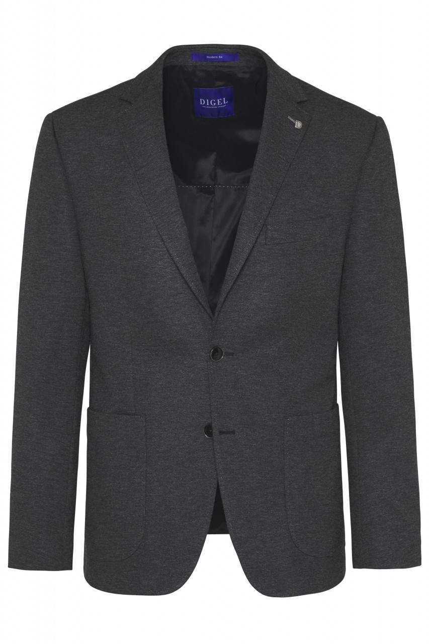 Digel Giacca blazer digel grigia sfoderata in jersey modern fit