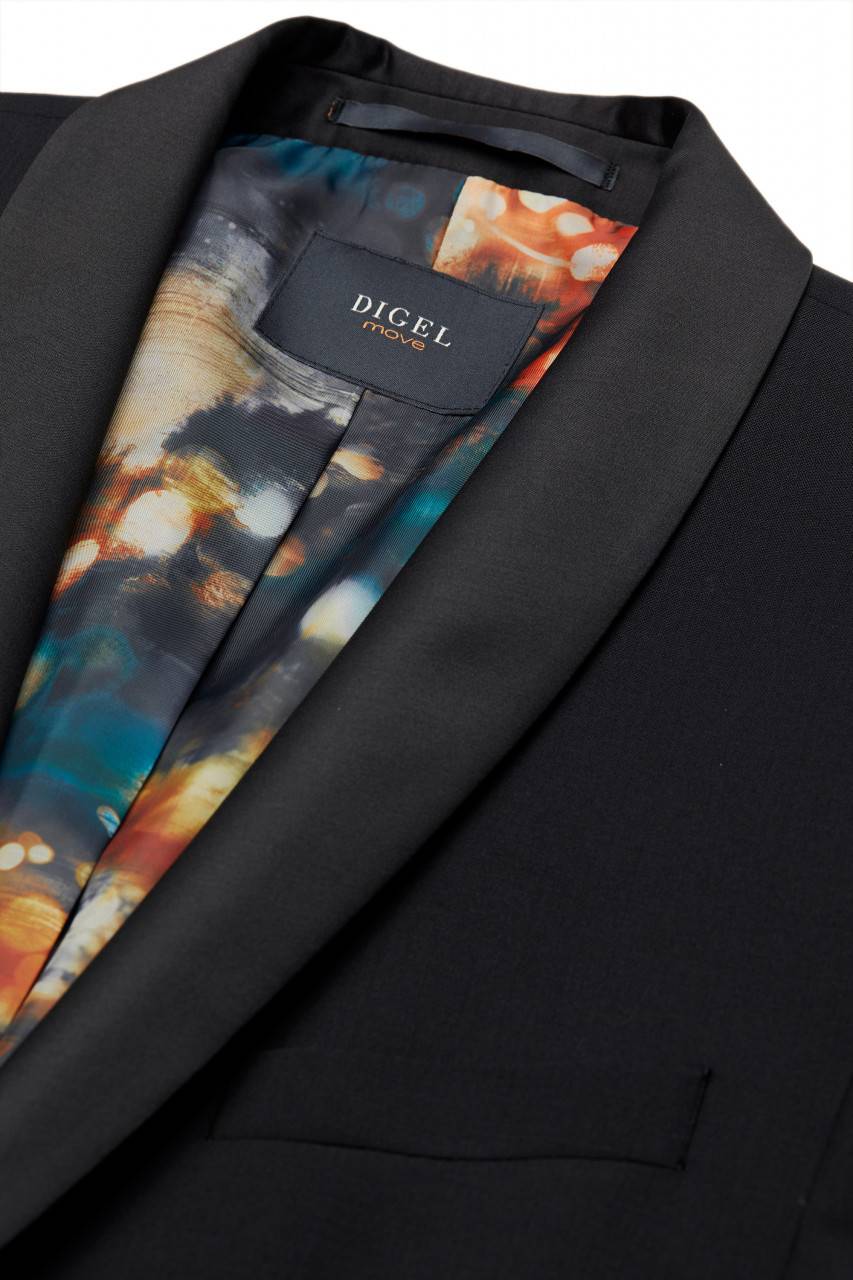 Digel Giacca Blazer Smoking Digel Nero Slim Fit Collo A Scialle