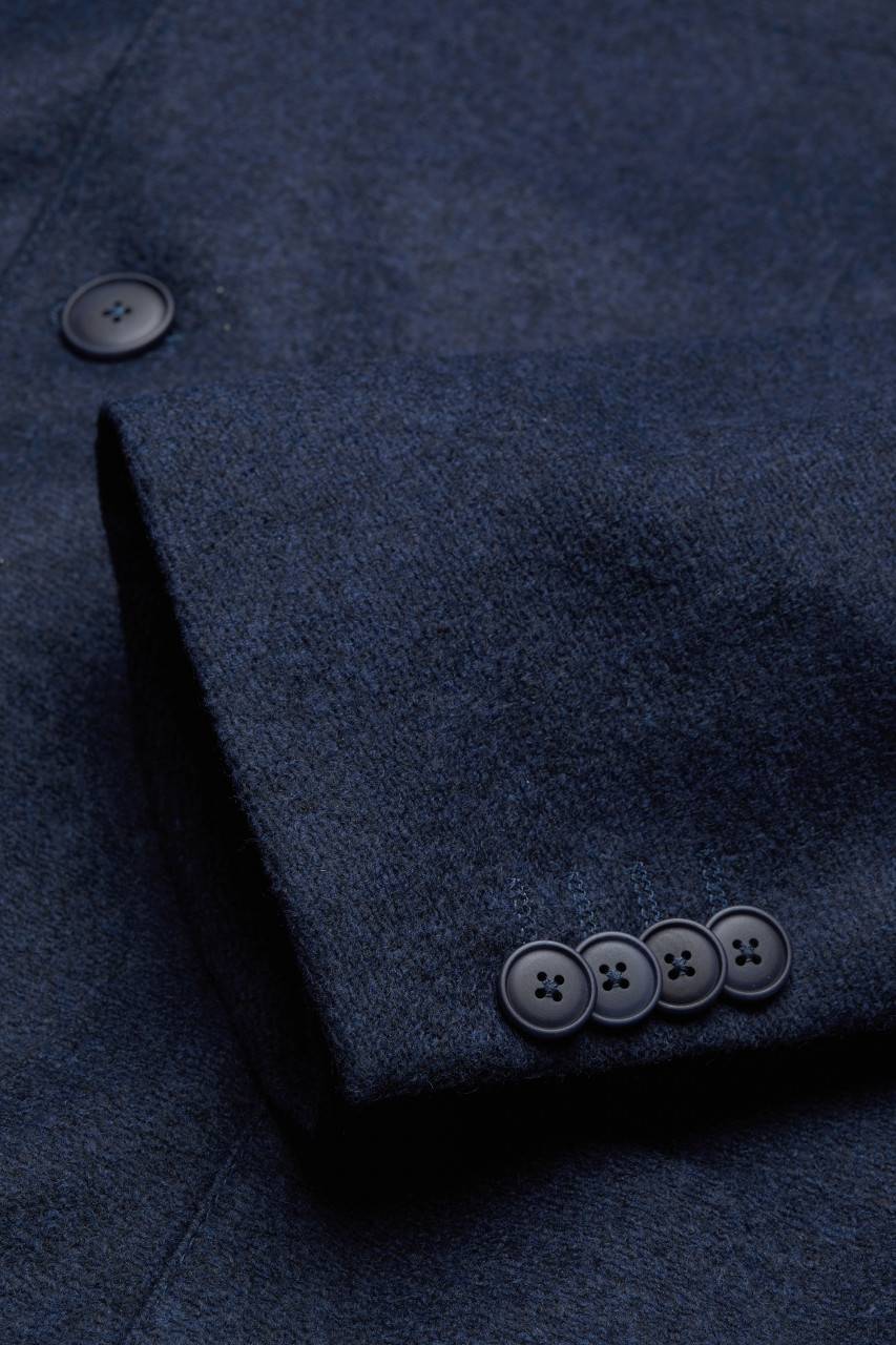 Digel Giacca Blu In Jersey Digel Collo Coreana Modern Fit