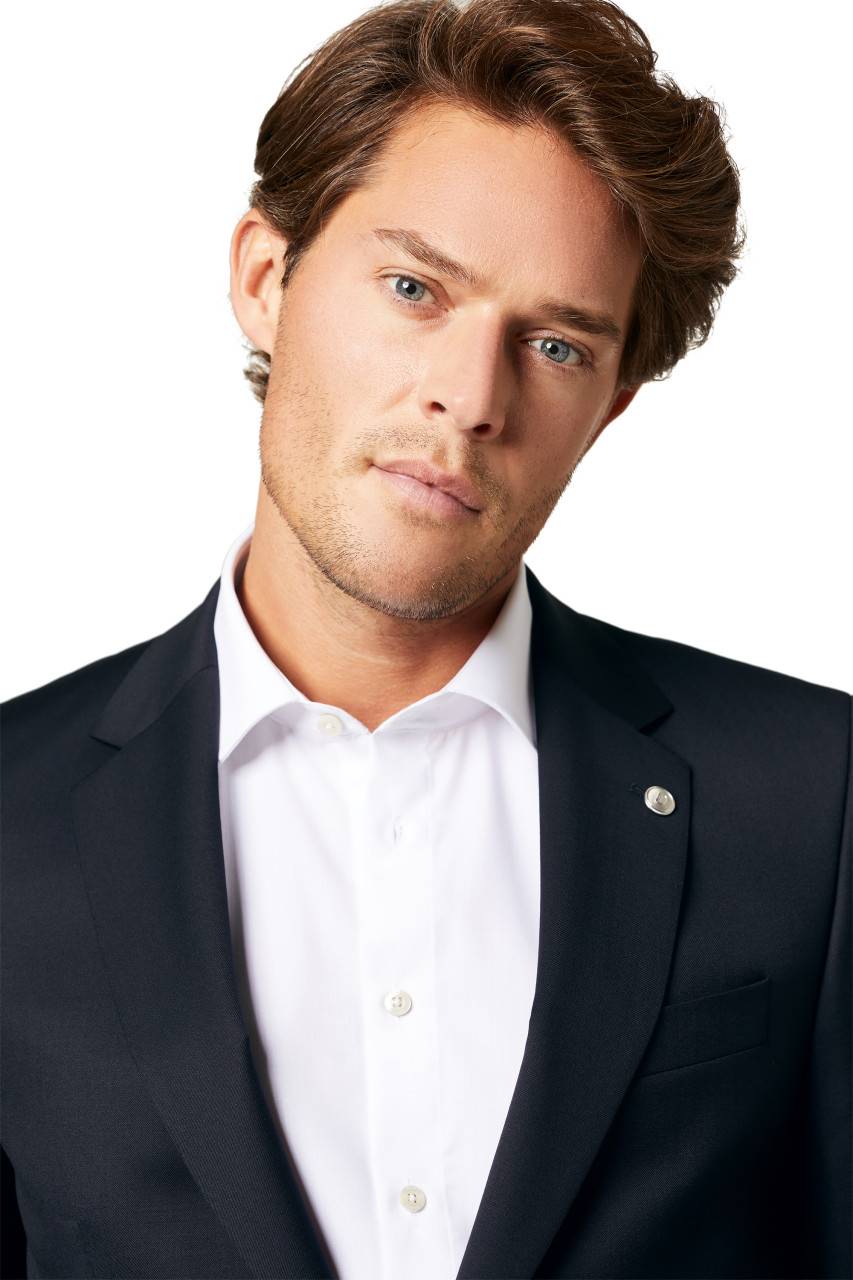 Digel Giacca Blu Scuro Digel Drop Quattro Lana Reda Super 110's