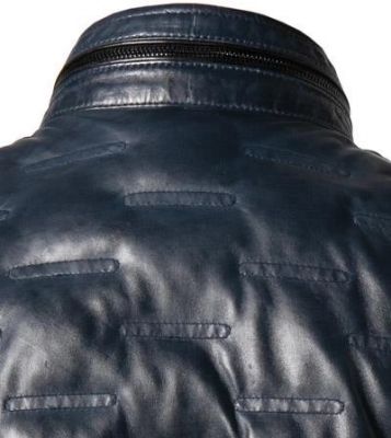 Milestone Giacca Blu Trapuntata Milestone In Nappa Di Agnello