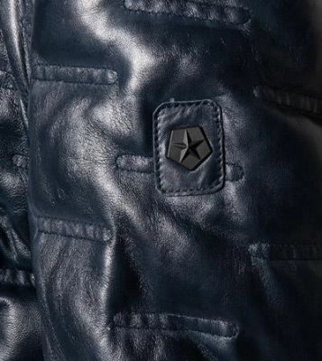 Milestone Giacca Blu Trapuntata Milestone In Nappa Di Agnello