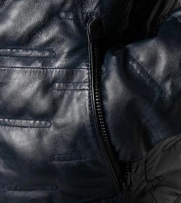 Milestone Giacca Blu Trapuntata Milestone In Nappa Di Agnello