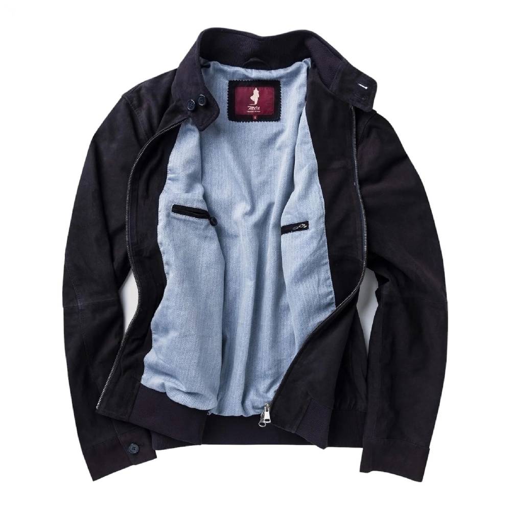 MCS Giacca Bomber Harrington Mcs In Pelle Scamosciata