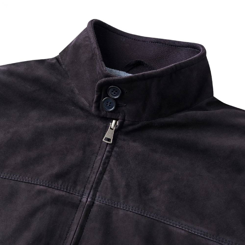 MCS Giacca Bomber Harrington Mcs In Pelle Scamosciata