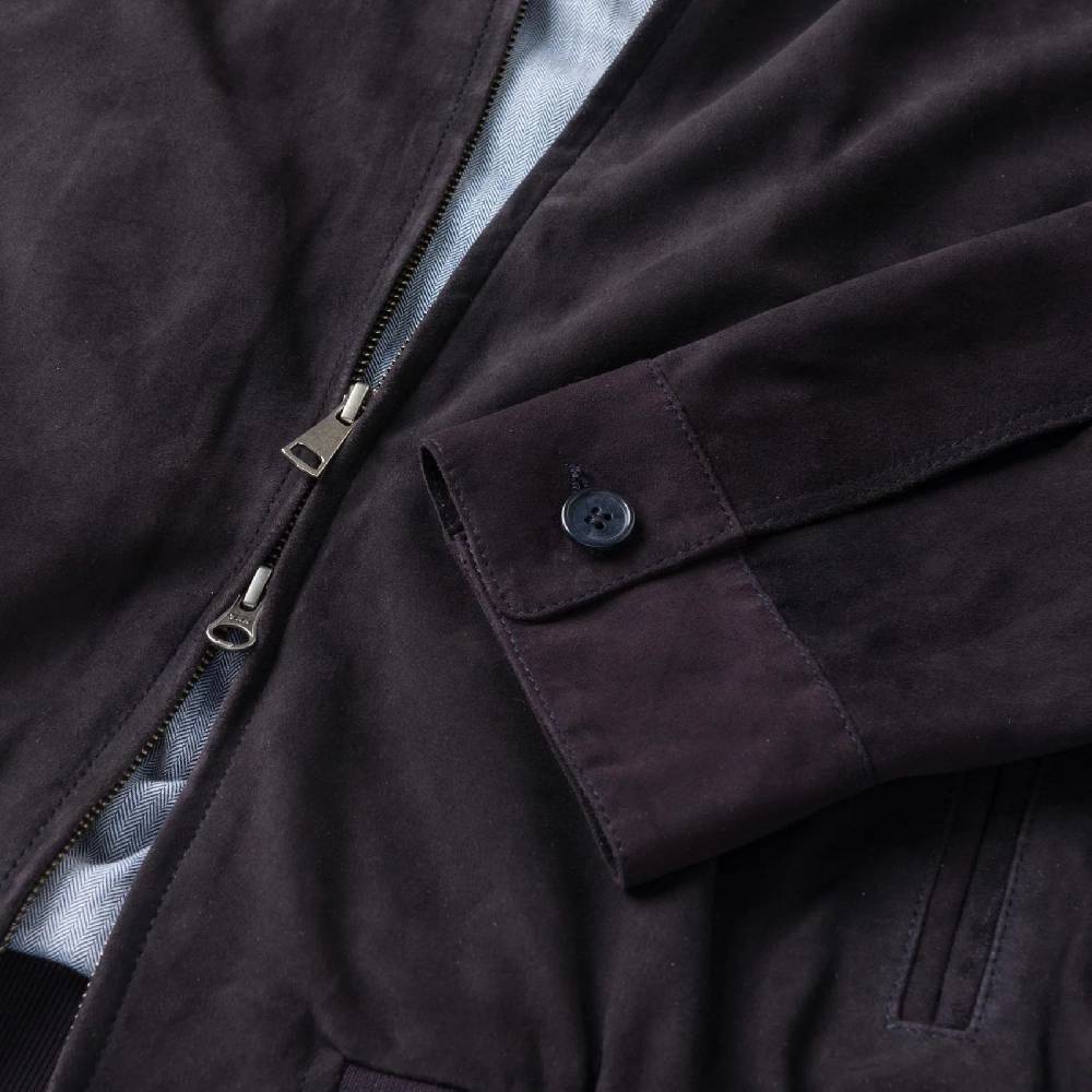 MCS Giacca Bomber Harrington Mcs In Pelle Scamosciata