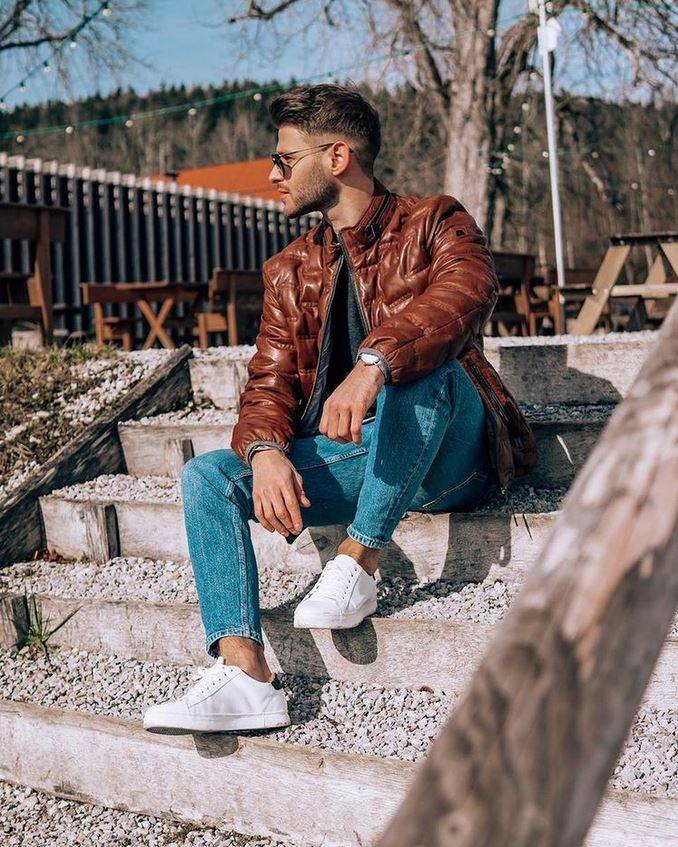 Milestone Giacca cognac trapuntata milestone in nappa di agnello